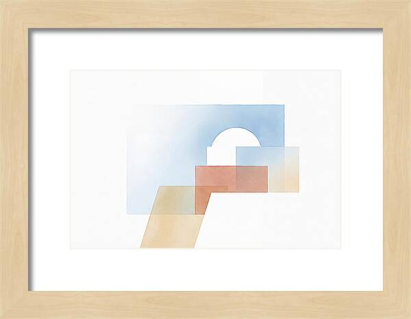 Santorini Minimalist Composition