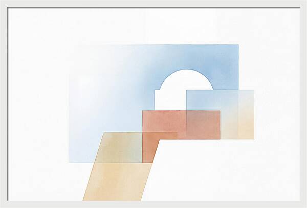 Santorini Minimalist Composition