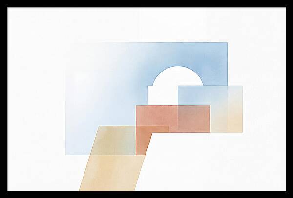 Santorini Minimalist Composition