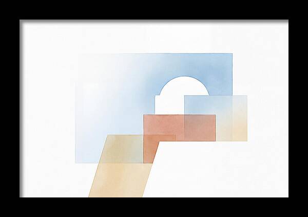 Santorini Minimalist Composition