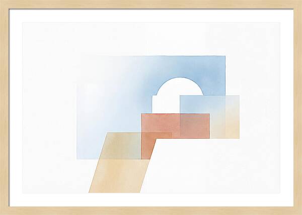 Santorini Minimalist Composition