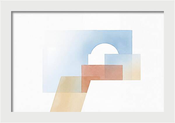 Santorini Minimalist Composition