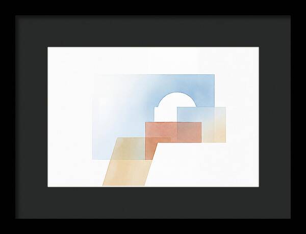 Santorini Minimalist Composition