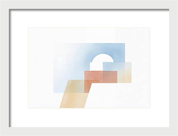 Santorini Minimalist Composition