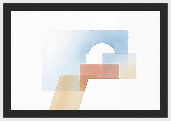 Santorini Minimalist Composition
