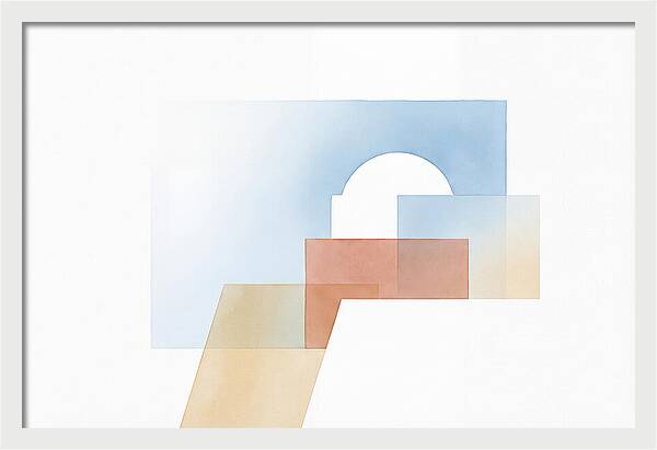 Santorini Minimalist Composition