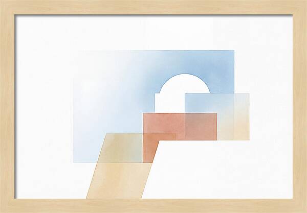Santorini Minimalist Composition