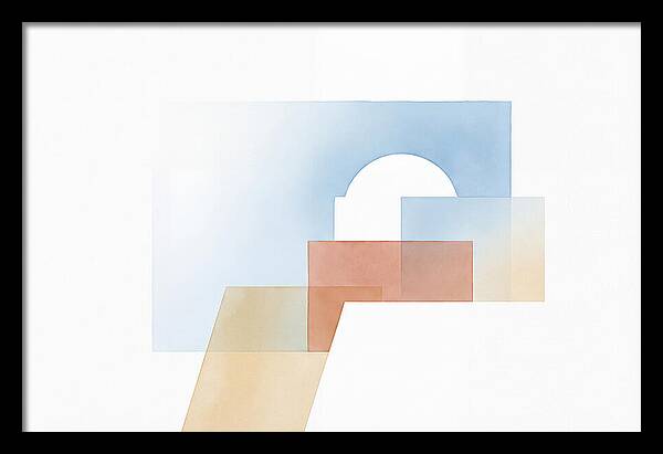 Santorini Minimalist Composition
