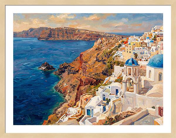 Santorinis Breathtaking Coastal View
