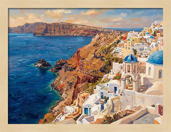 Santorinis Breathtaking Coastal View