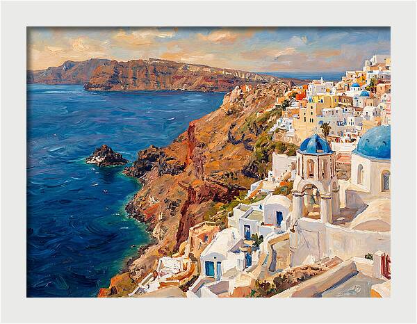 Santorinis Breathtaking Coastal View