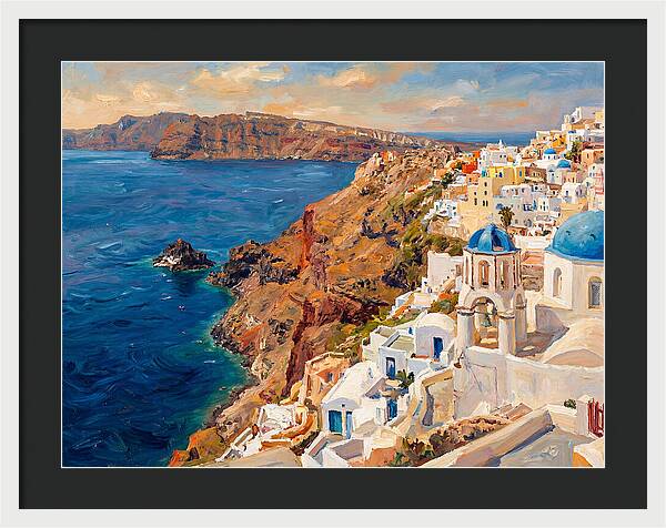 Santorinis Breathtaking Coastal View