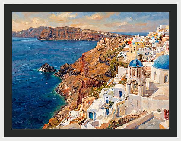 Santorinis Breathtaking Coastal View