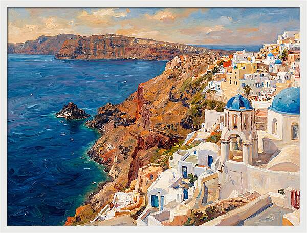 Santorinis Breathtaking Coastal View