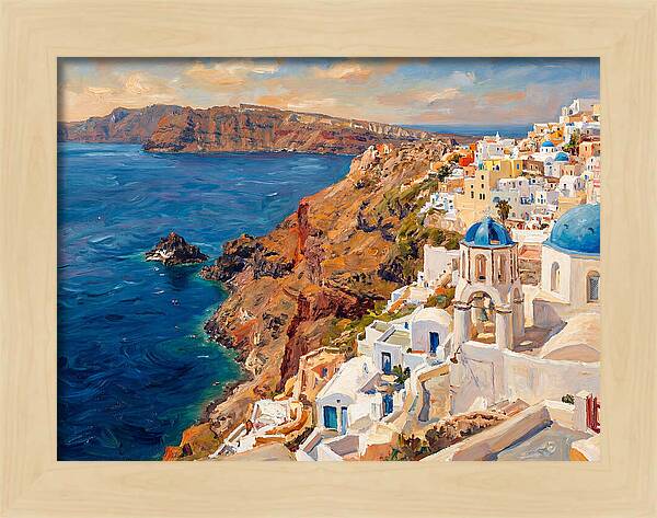 Santorinis Breathtaking Coastal View