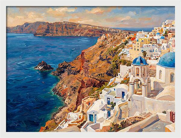 Santorinis Breathtaking Coastal View