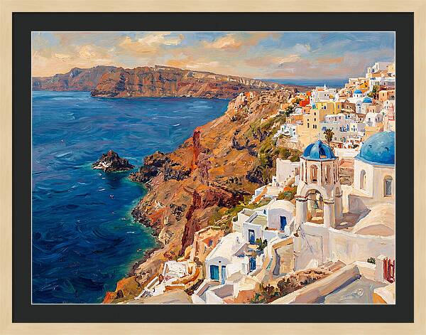 Santorinis Breathtaking Coastal View