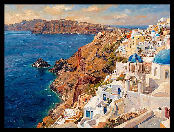 Santorinis Breathtaking Coastal View