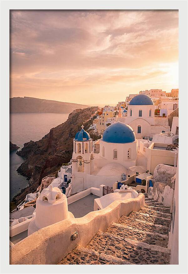 Santorinis Iconic Blue Domes