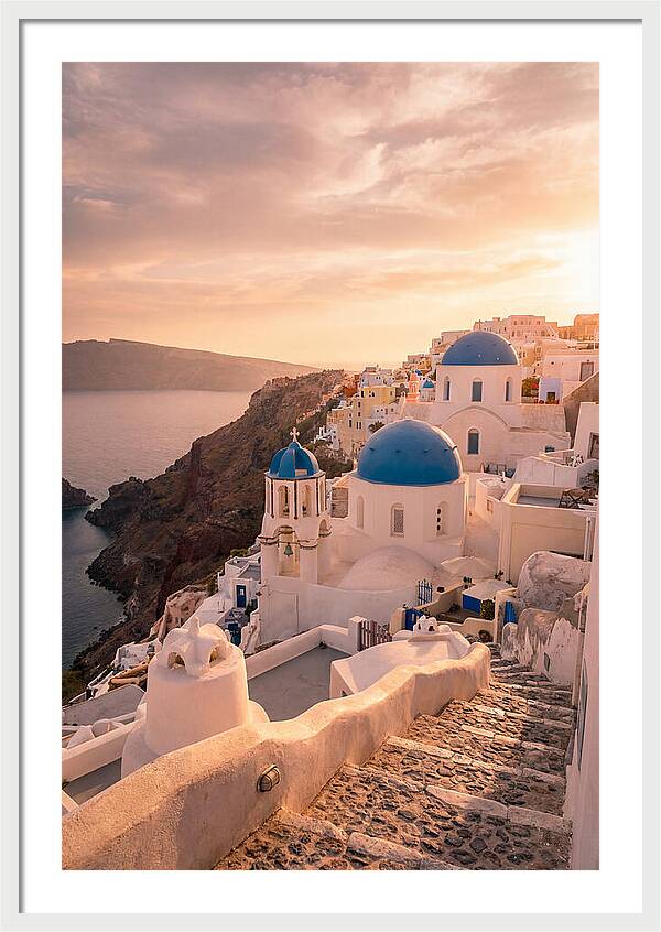 Santorinis Iconic Blue Domes