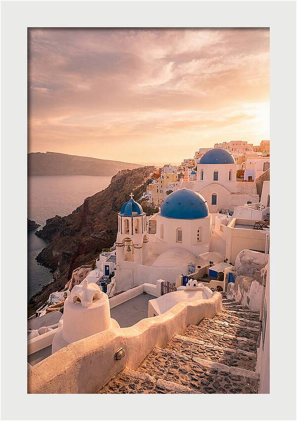Santorinis Iconic Blue Domes