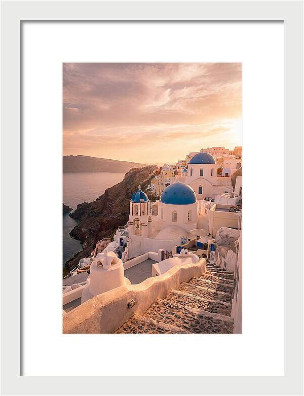 Santorinis Iconic Blue Domes