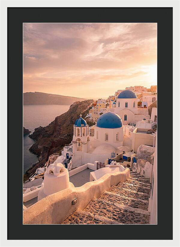 Santorinis Iconic Blue Domes