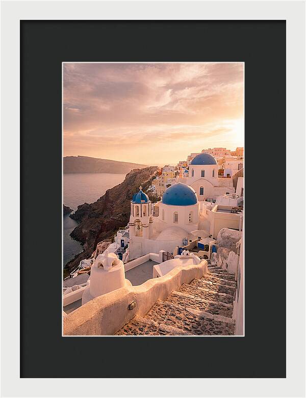 Santorinis Iconic Blue Domes