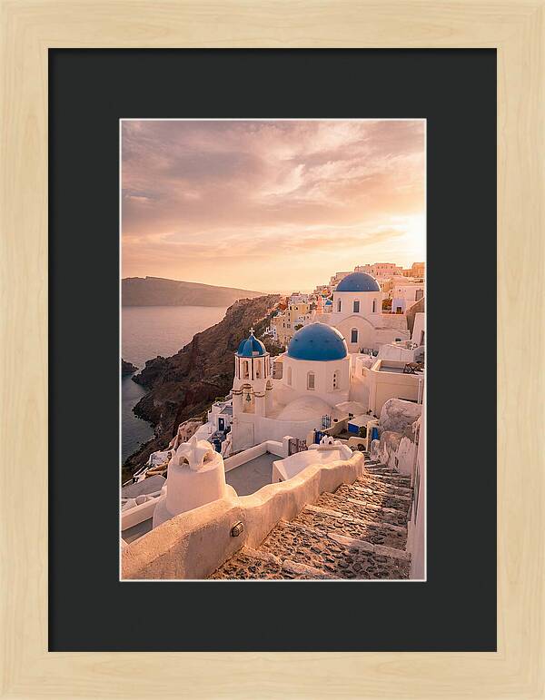 Santorinis Iconic Blue Domes