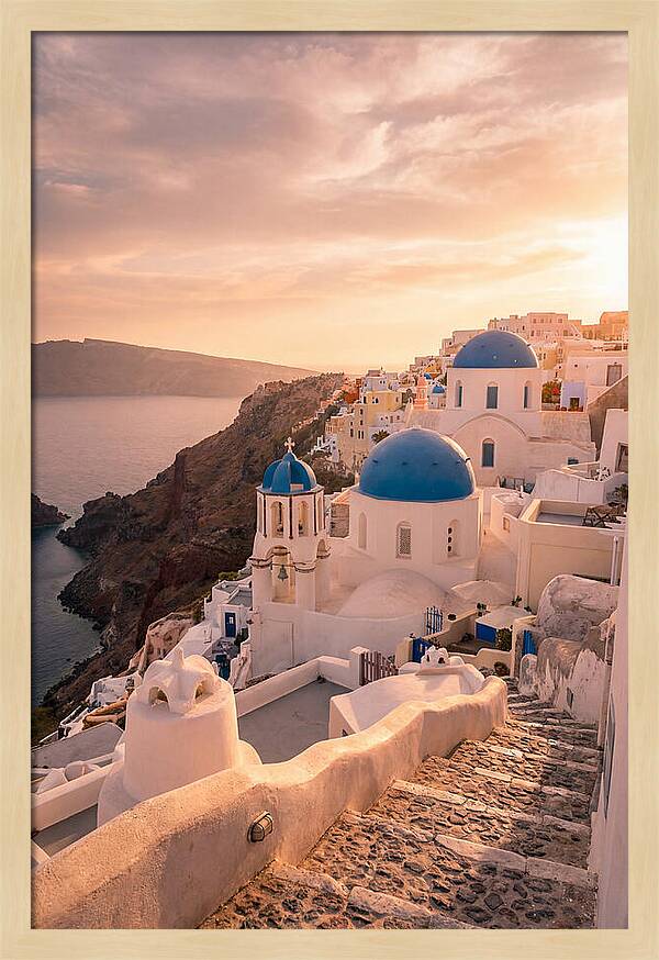 Santorinis Iconic Blue Domes