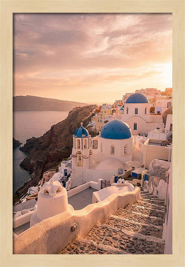 Santorinis Iconic Blue Domes
