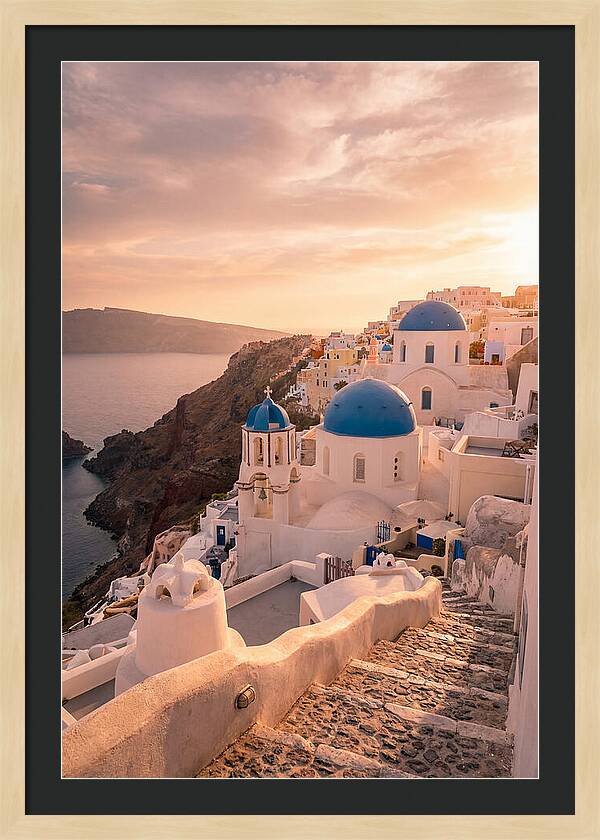 Santorinis Iconic Blue Domes
