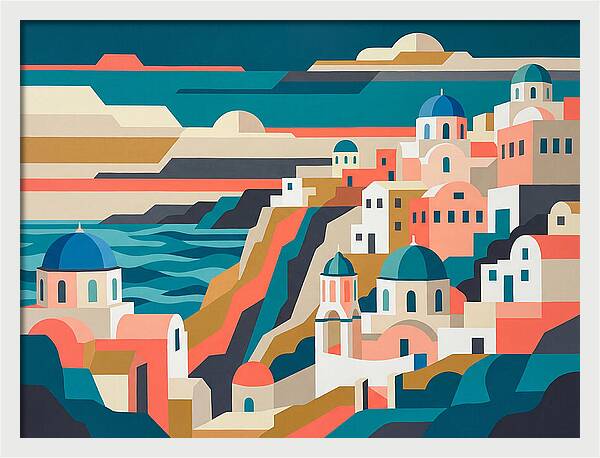 Santorinis Stunning Cliffside Vista