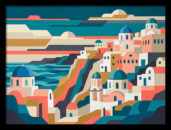 Santorinis Stunning Cliffside Vista