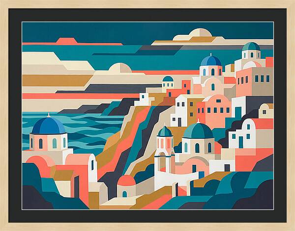 Santorinis Stunning Cliffside Vista