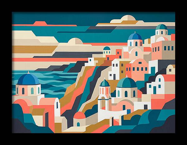 Santorinis Stunning Cliffside Vista
