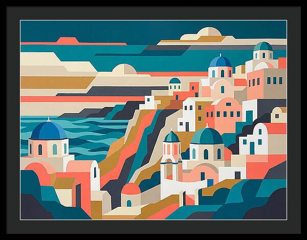 Santorinis Stunning Cliffside Vista