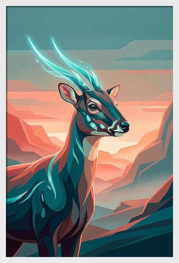 Saola Amidst Lush Scenery