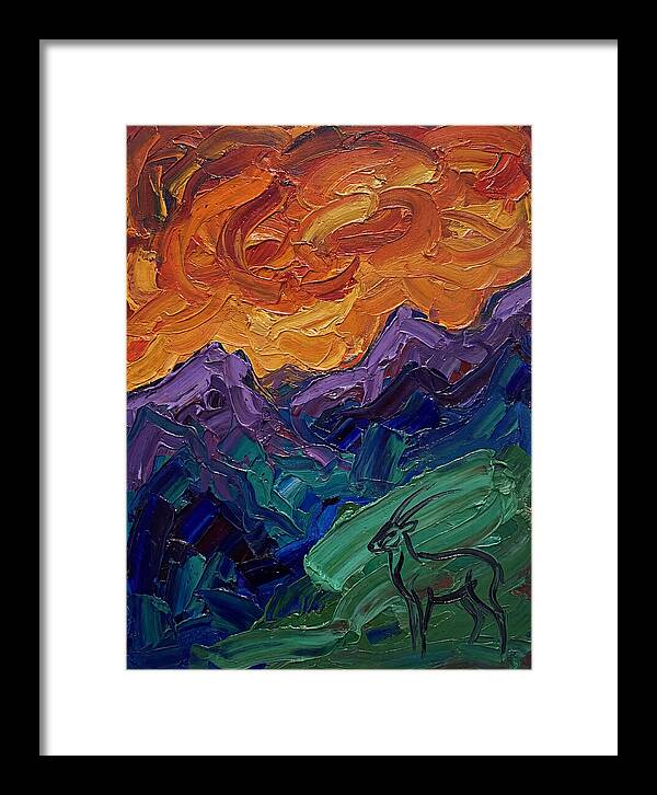 Saola In Expressionist Landscape