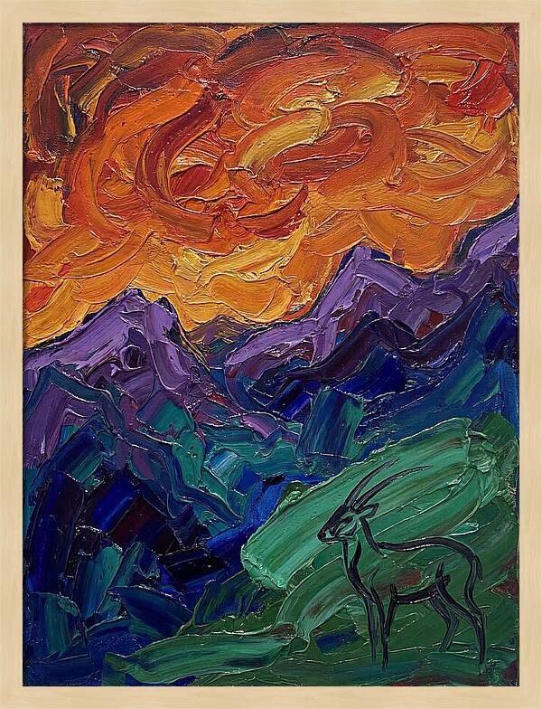 Saola In Expressionist Landscape