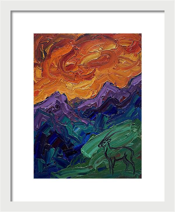 Saola In Expressionist Landscape