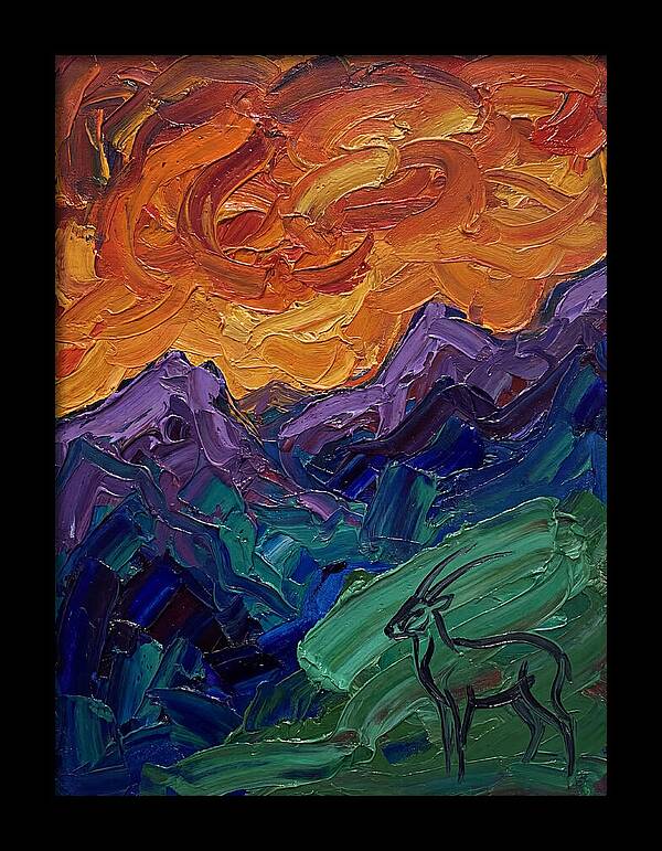 Saola In Expressionist Landscape