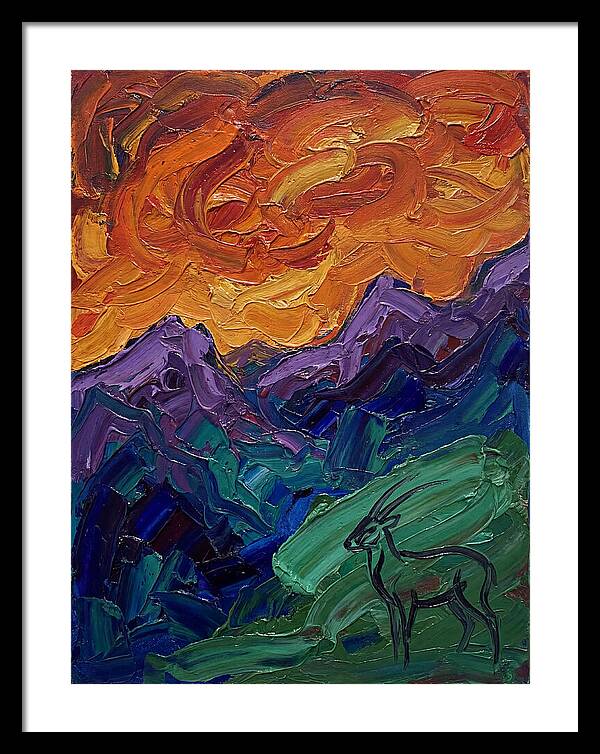 Saola In Expressionist Landscape