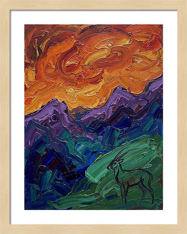 Saola In Expressionist Landscape