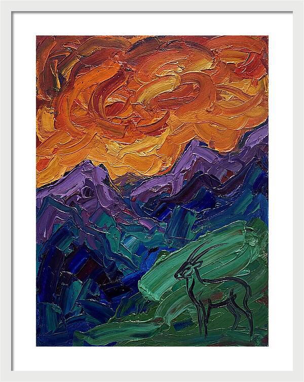 Saola In Expressionist Landscape