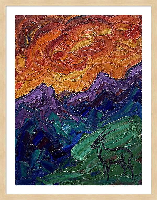 Saola In Expressionist Landscape