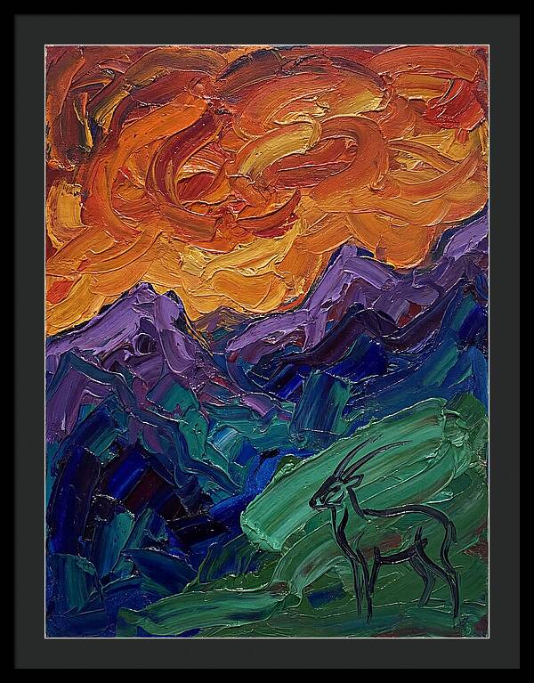 Saola In Expressionist Landscape