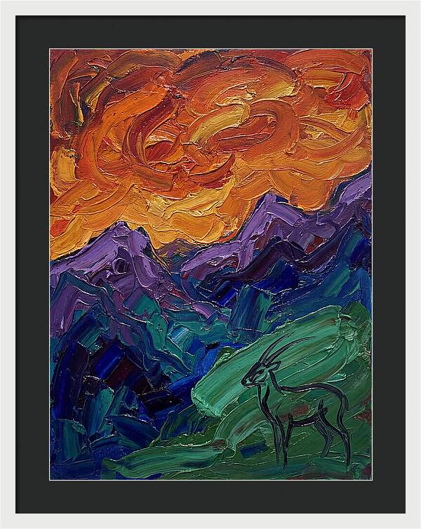 Saola In Expressionist Landscape