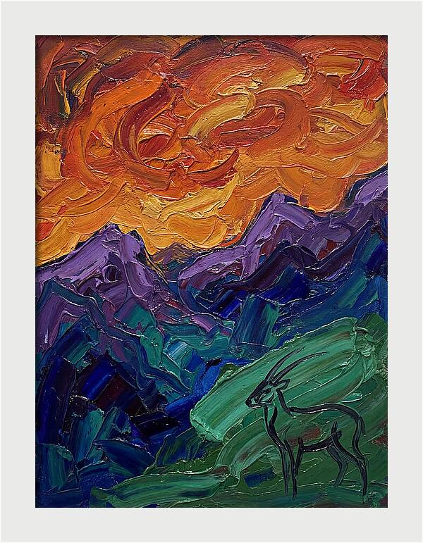Saola In Expressionist Landscape