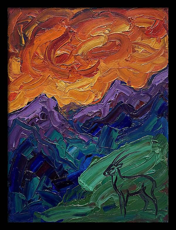 Saola In Expressionist Landscape